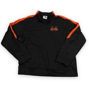 Cal‎ Ripken Jacket Mens Large Black Spell Out Zip Babe Ruth Embroidered Logo